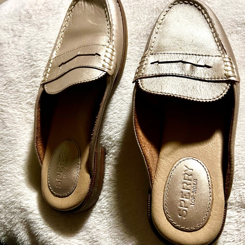 Sperry Women's Gold Loafers